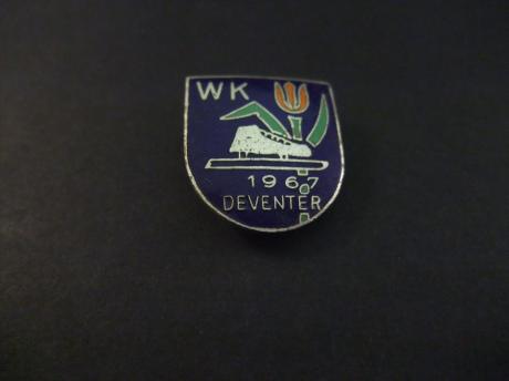 Wereldkampioenschap schaatsen allround voor vrouwen 1967 IJsselstadion Deventer ( winnaar Stien Kaiser )